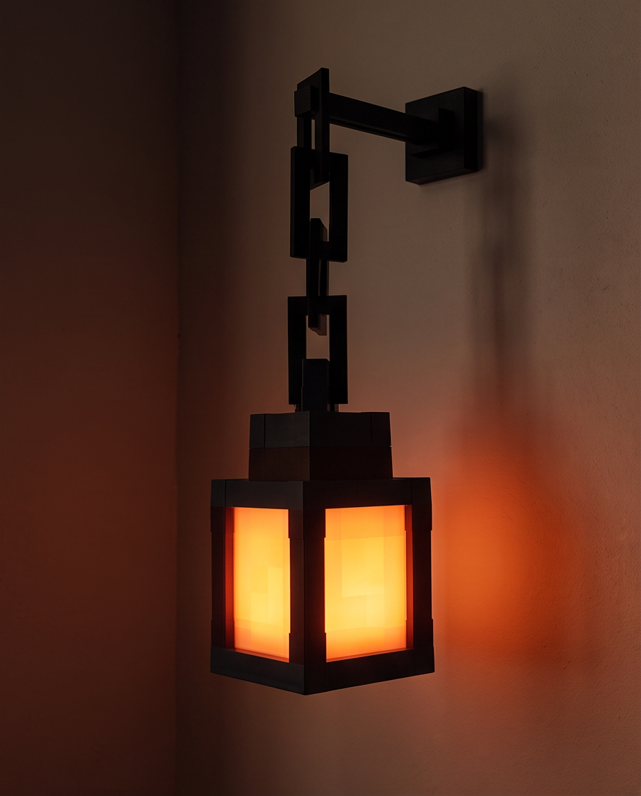 Lámpara Minecraft de Pared