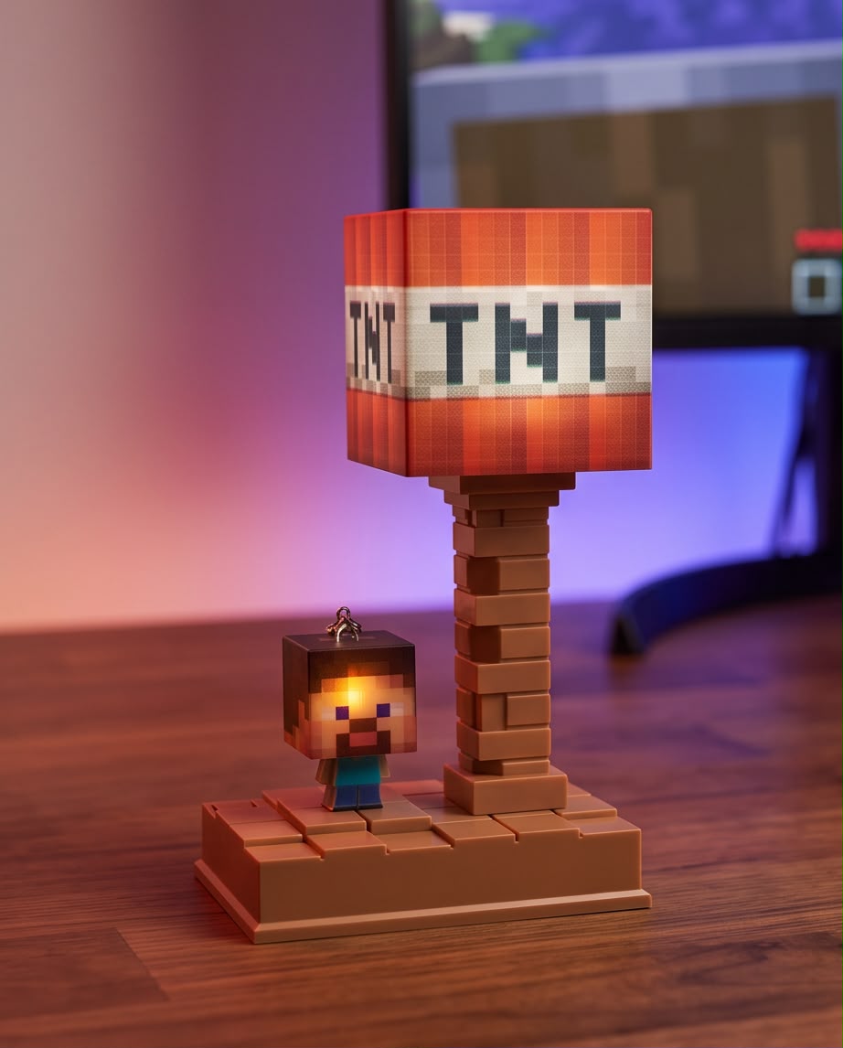 Lampara Minecraft TNT